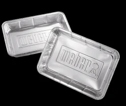 ohgreen WEBER ALUMINIUM LEKBAKJES GROOT, SET VAN 10 STUKS