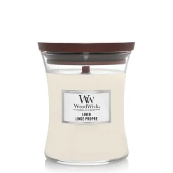 ohgreen Woodwick Geurkaars linen medium