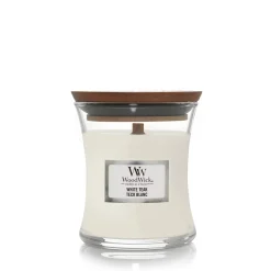 ohgreen Woodwick Geurkaars white teak mini