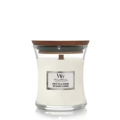 ohgreen Woodwick Geurkaars white tea & jasmine mini