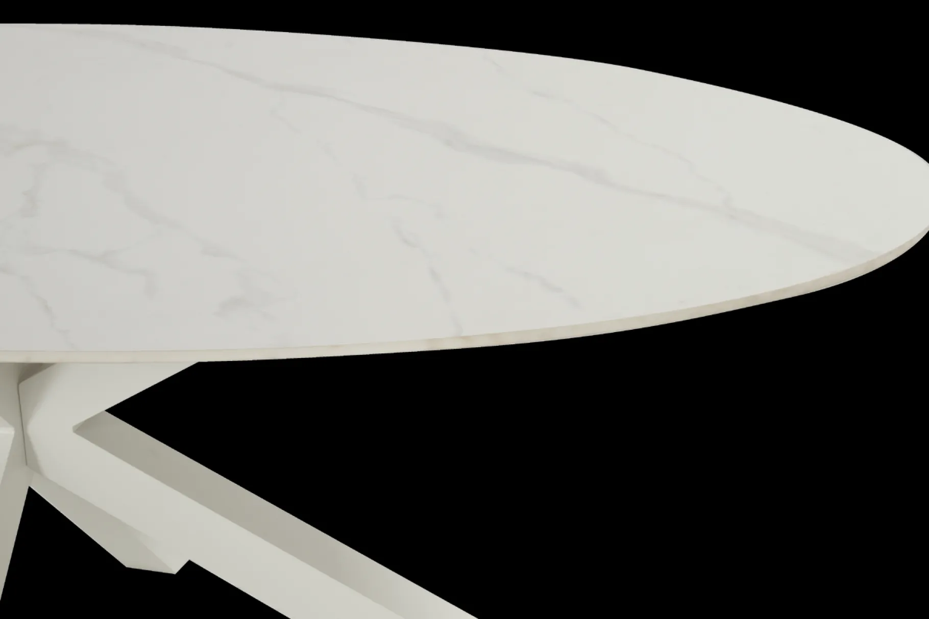 ohgreen Xander tafel ovaal wit