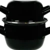 ohgreen Zwarte mosselpot Ø18 cm geschikt voor inductie