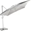 ohgreen Zweefparasol Malaga wit-soft grijs