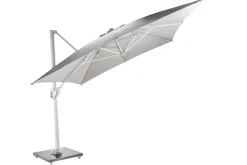 ohgreen Zweefparasol Malaga wit-soft grijs