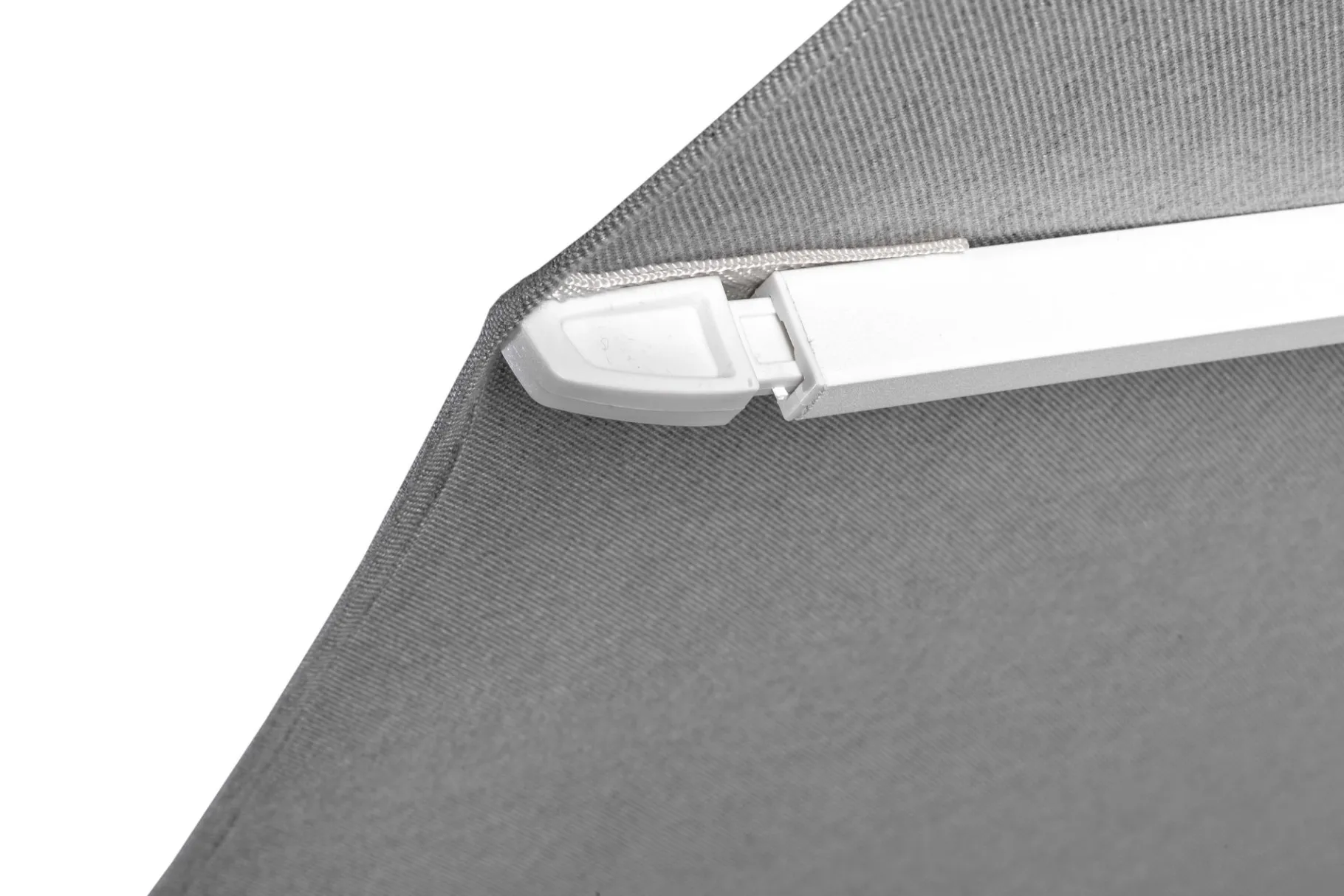 ohgreen Zweefparasol Malaga wit-soft grijs