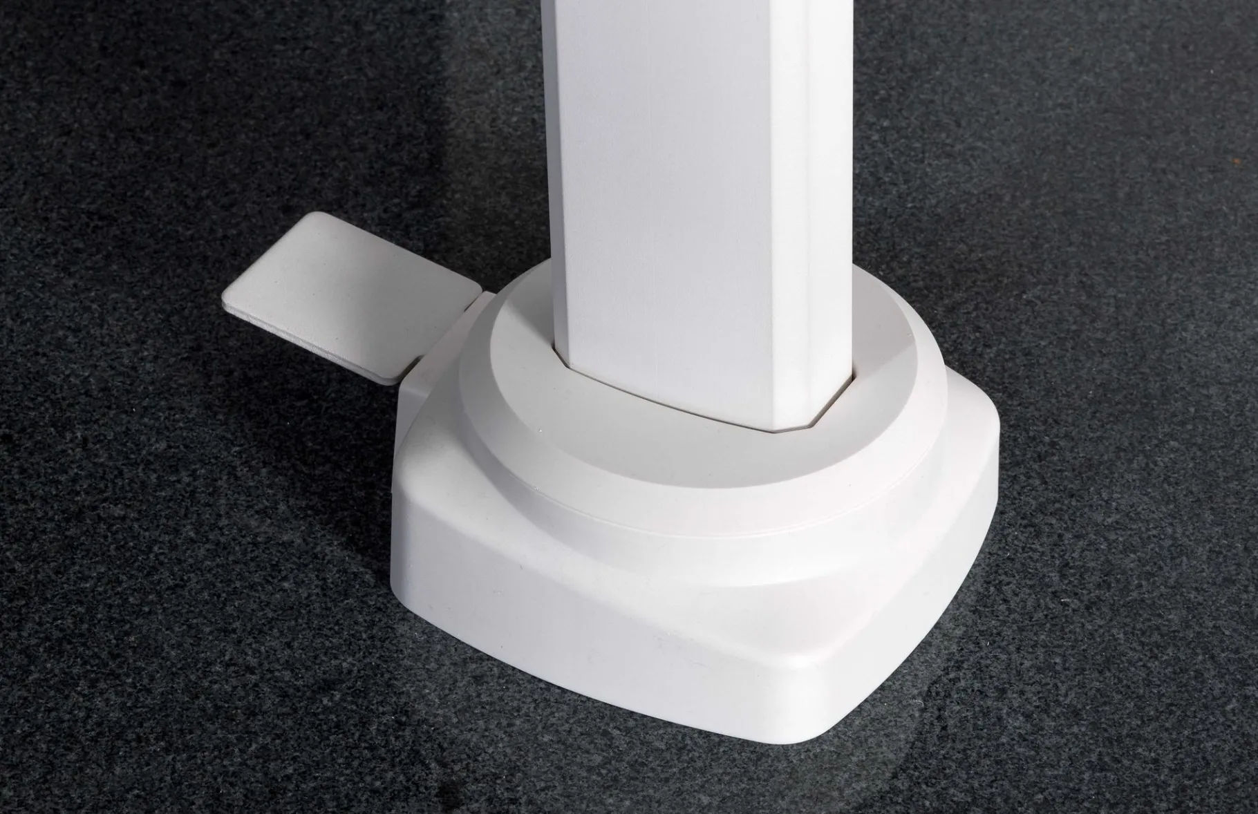 ohgreen Zweefparasol Malaga wit-soft grijs