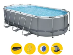 ohgreen Zwembad Power Steel oval pool set